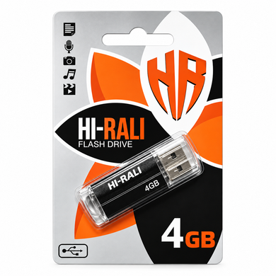 Купити Флеш-накопичувач USB Hi-Rali Corsair 4GB чорний