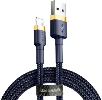 Купити Кабель Baseus Cafule Lightning USB 2.4 A 1m Blue-Gold