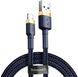 Кабель Baseus Cafule Lightning USB 2.4 A 1m Blue-Gold