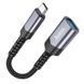 Кабель-переходник HOCO UA24 Type-C male to USB female 3.0 converter Metal Gray